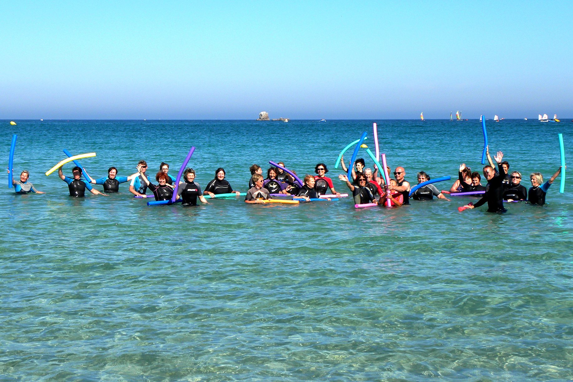 Séances d’Aquagym en Mer le long de Porsmeur